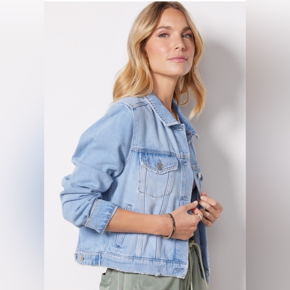 NEW ⭐️ PAIGE VIVIENNE RELAXED DENIM JACKET SIZE M - Picture 5 of 13